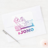 Big Bird | #JOMO Quadratischer Aufkleber (Umschlag)