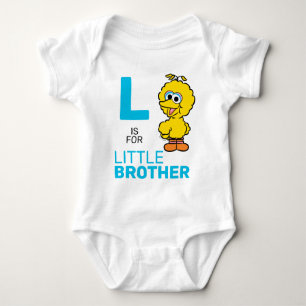 Big Bird L ist für Little Brother Baby Strampler