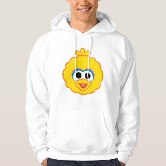 Big Bird lächelt Gesicht Hoodie (Vorderseite)