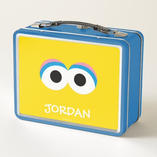 Big Bird | Name hinzufügen Metall Brotdose (Rückseite)