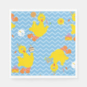 Big Bird Party Zickzack Muster Serviette (Vorderseite)