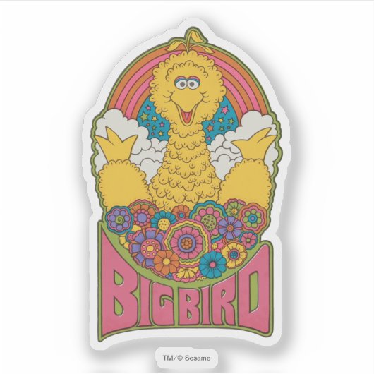 Big Bird | Psychedelisch Aufkleber (Vorderseite)
