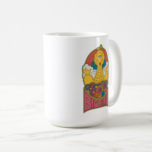 Big Bird | Psychedelisch Kaffeetasse (VorderseiteRechts)