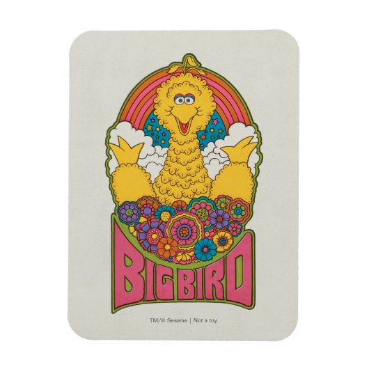 Big Bird | Psychedelisch Magnet (Vertikal)