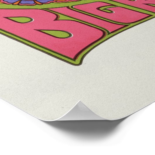 Big Bird | Psychedelisch Poster (Ecke)