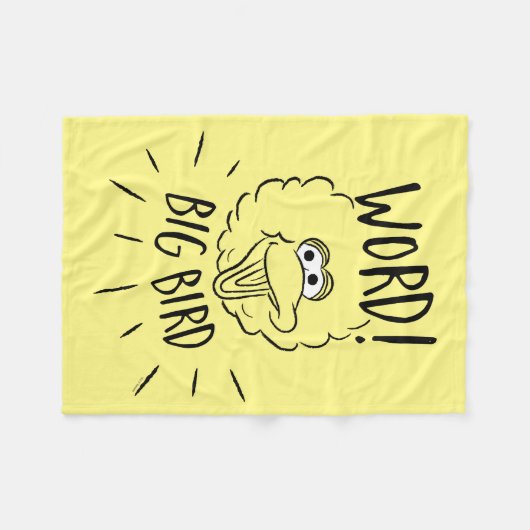 Big Bird Skate Logo - Word! Big Bird Fleecedecke (Vorderseite (Horizontal))
