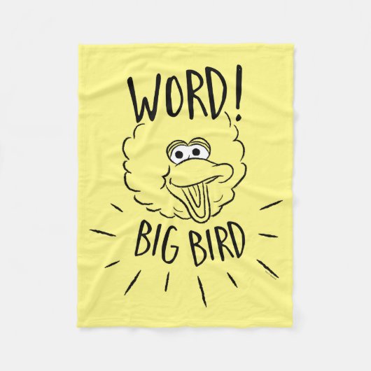 Big Bird Skate Logo - Word! Big Bird Fleecedecke (Vorderseite)