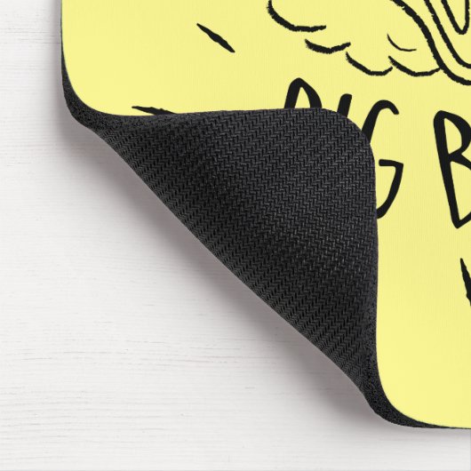 Big Bird Skate Logo - Word! Big Bird Mousepad (Ecke)