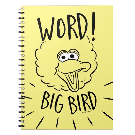 Big Bird Skate Logo - Word! Big Bird Notizblock (Vorderseite)
