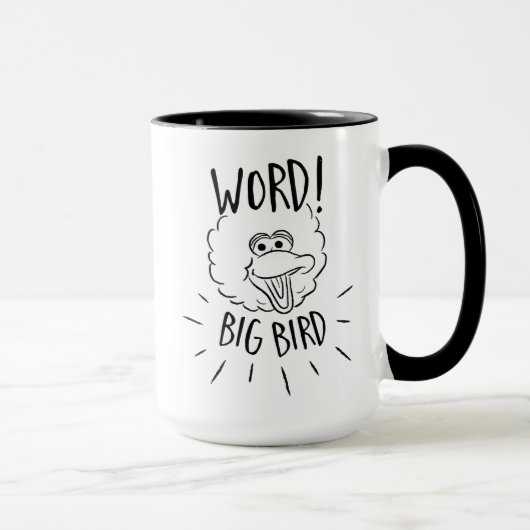 Big Bird Skate Logo - Word! Big Bird Tasse (Rechts)