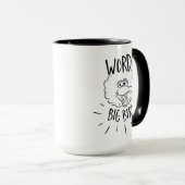 Big Bird Skate Logo - Word! Big Bird Tasse (VorderseiteRechts)