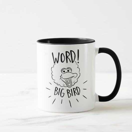 Big Bird Skate Logo - Word! Big Bird Tasse (Rechts)