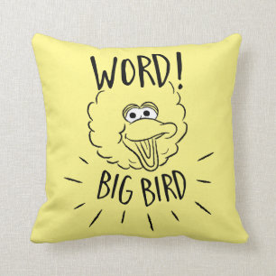 Big Bird Skate Logo - Wort! Big Bird Kissen