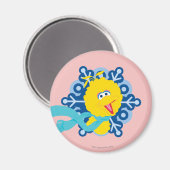 Big Bird Snowflake Magnet (Vorderseite/Rückseite)