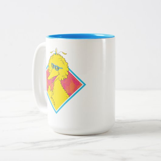 Big Bird | Tropisches Abzeichen Zweifarbige Tasse (Vorderseite Links)