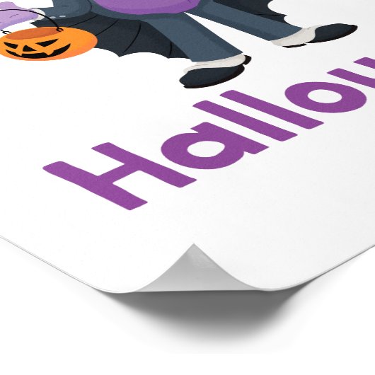 Big Bird und Count | Happy Halloween Poster (Ecke)