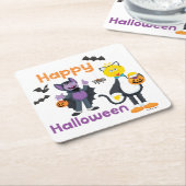 Big Bird und Count | Happy Halloween Rechteckiger Pappuntersetzer (angewinkelt)