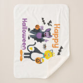 Big Bird und Count | Happy Halloween Sherpadecke (Vorderseite)