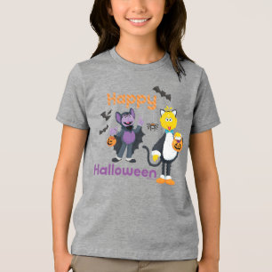 Big Bird und Count   Happy Halloween Tri-Blend Shirt