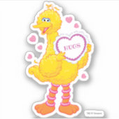 Big Bird Valentine Aufkleber (Vorderseite)