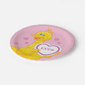 Big Bird Valentine Pappteller (Schrägansicht)