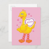 Big Bird Valentine Postkarte (Vorne/Hinten)