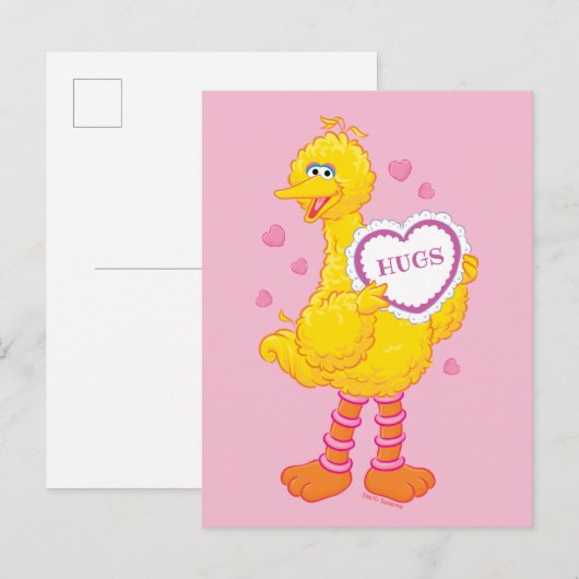 Big Bird Valentine Postkarte (Vorne/Hinten)