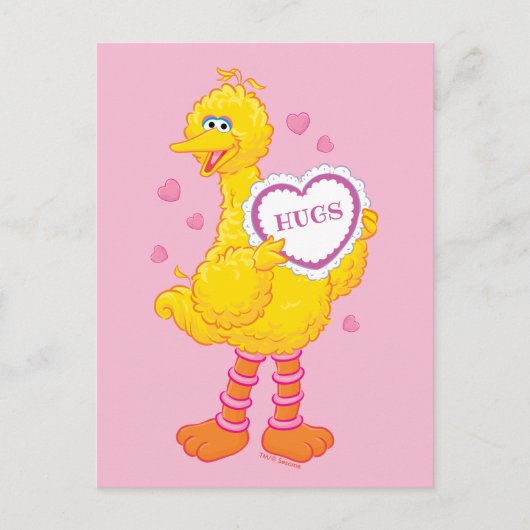 Big Bird Valentine Postkarte (Vorderseite)