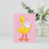 Big Bird Valentine Postkarte (Stehend Vorderseite)