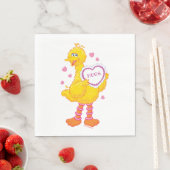 Big Bird Valentine Serviette (Beispiel)