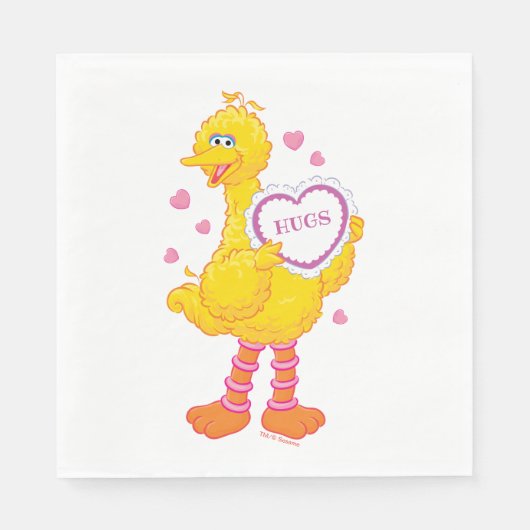 Big Bird Valentine Serviette (Vorderseite)
