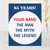 Big Birthday Card für Männer | Extra große Größe Karte (Gelbe Blume)