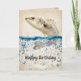 Big Birthday Fisch im Wasser Karte