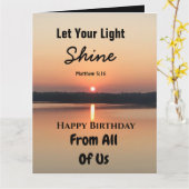 Big Birthday Lasse deinen Light Shine Scriptural T Karte (Gelbe Blume)