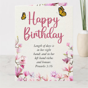 Big Birthday Mama Rosa Blumenschrift Karte