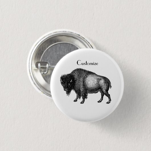 Big Bison Buffalo Thunder_Cove Button (Vorne & Hinten)