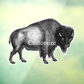 Big Bison Buffalo Thunder_Cove Fensteraufkleber (Blatt 3)