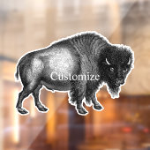 Big Bison Buffalo Thunder_Cove Fensteraufkleber (Blatt 2)