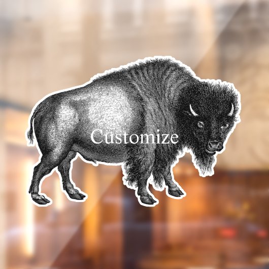 Big Bison Buffalo Thunder_Cove Fensteraufkleber (Blatt 2)