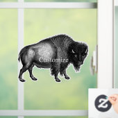 Big Bison Buffalo Thunder_Cove Fensteraufkleber (Zuhause)