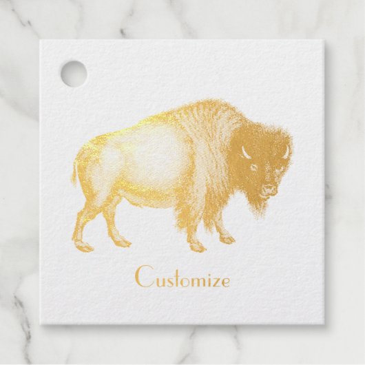 Big Bison Buffalo Thunder_Cove Geschenkanhänger (Vorderseite)