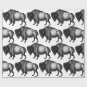 Big Bison Buffalo Thunder_Cove Geschenkpapier (Flach)