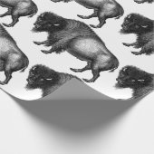 Big Bison Buffalo Thunder_Cove Geschenkpapier (Ecke)