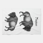 Big Bison Buffalo Thunder_Cove Geschirrtuch (Horizontal)