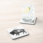 Big Bison Buffalo Thunder_Cove Getränkeuntersetzer (Rechte Seite)