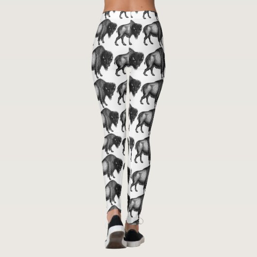 Big Bison Buffalo Thunder_Cove  Leggings (Rückseite)