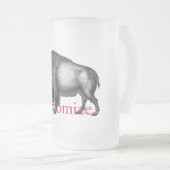 Big Bison Buffalo Thunder_Cove  Mattglas Bierglas (VorderseiteRechts)