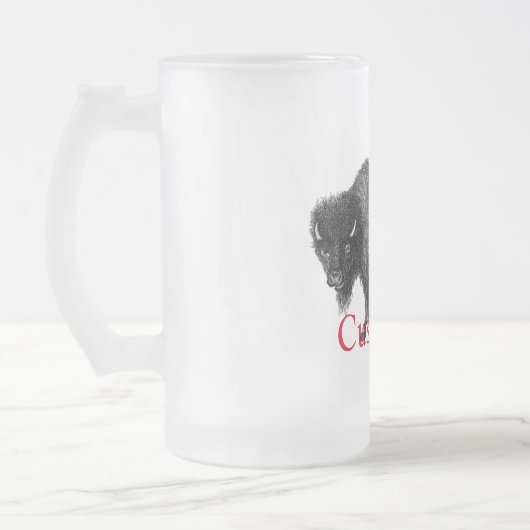 Big Bison Buffalo Thunder_Cove  Mattglas Bierglas (Links)