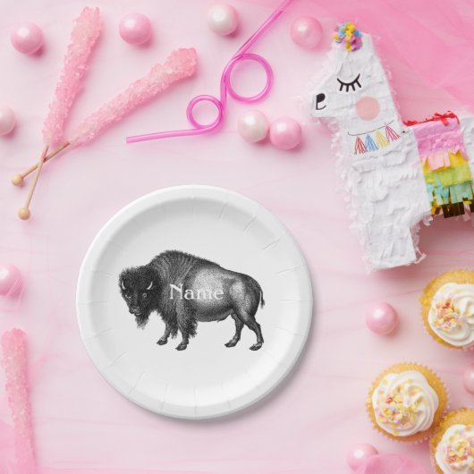 Big Bison Buffalo Thunder_Cove Pappteller (Party)