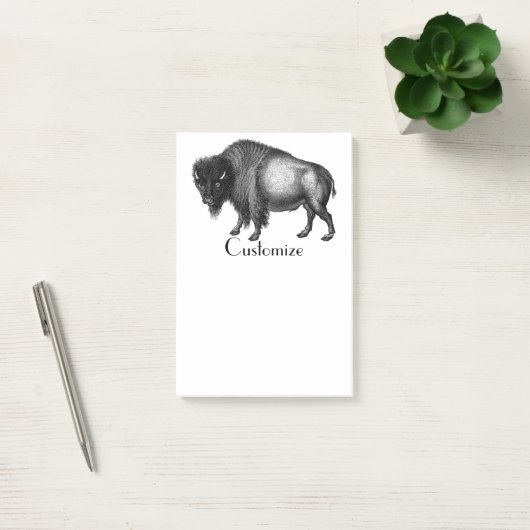 Big Bison Buffalo Thunder_Cove Post-it Klebezettel (Büro)